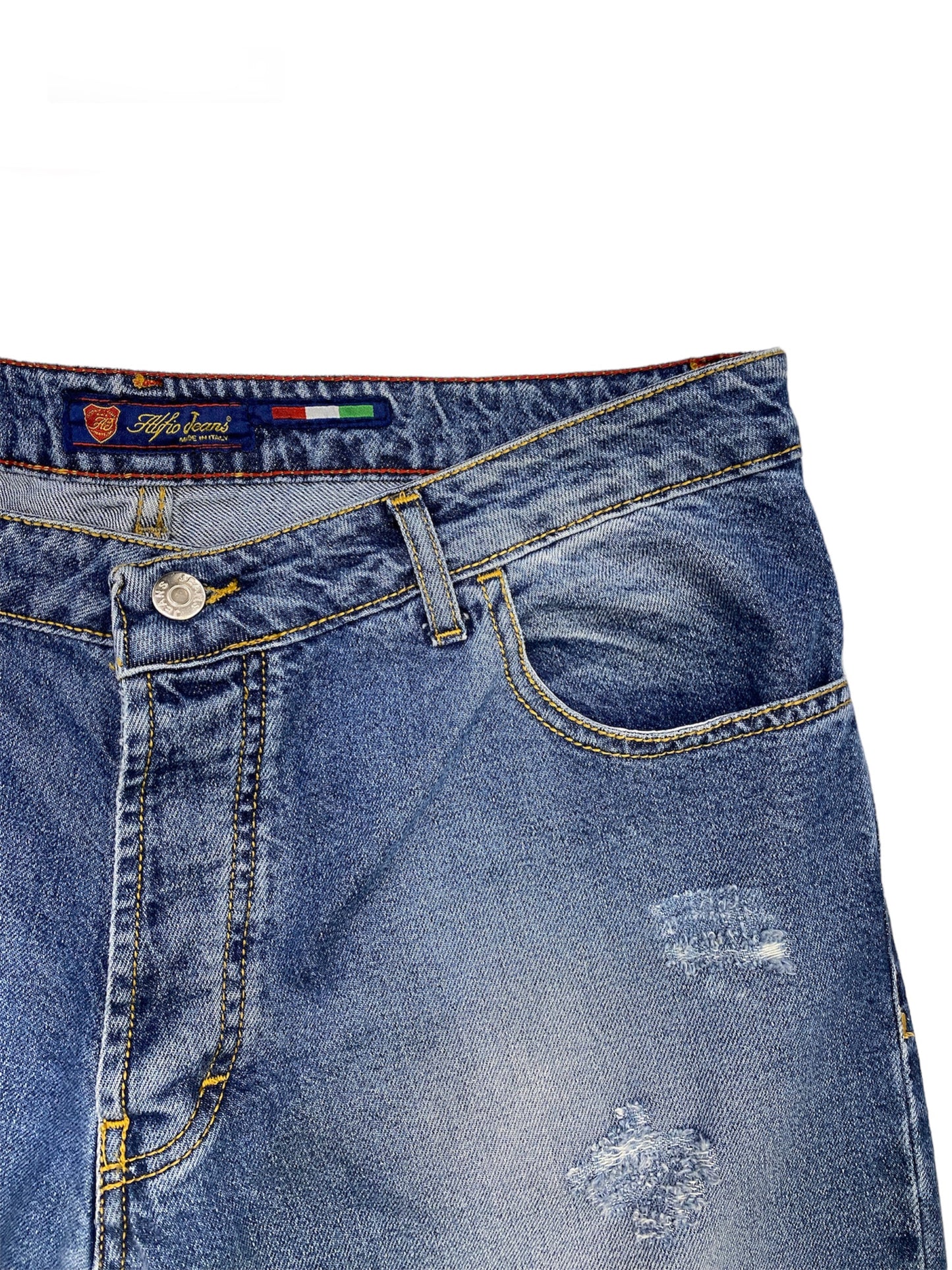 Jeans ‘Alfio Jeans’ con catena