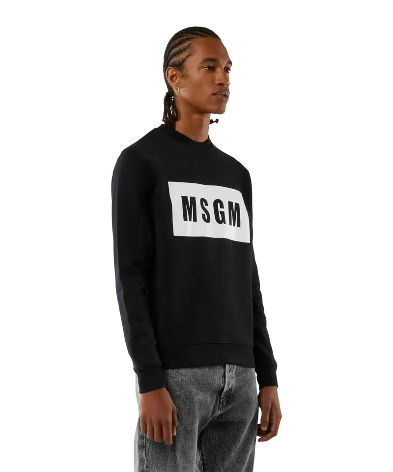 MSGM - Felpa girocollo maxilogo