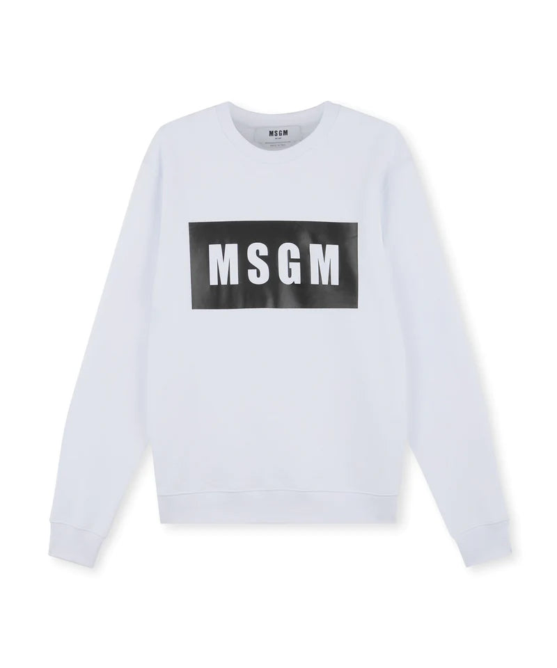 MSGM - Felpa girocollo maxilogo
