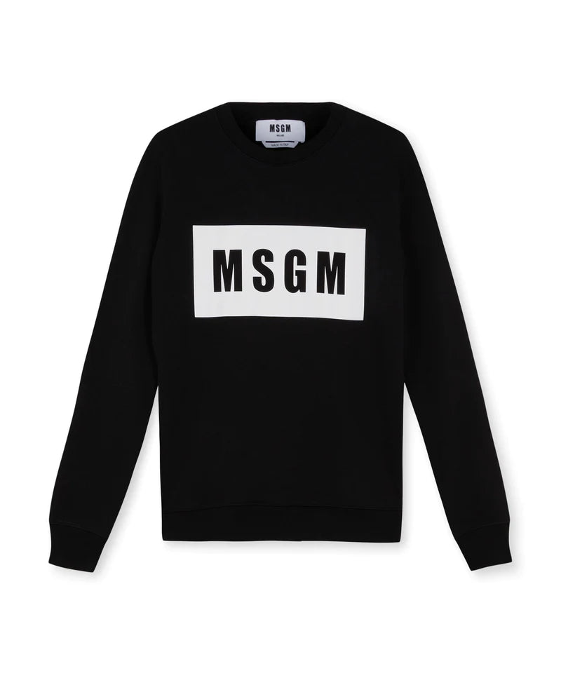 MSGM - Felpa girocollo maxilogo