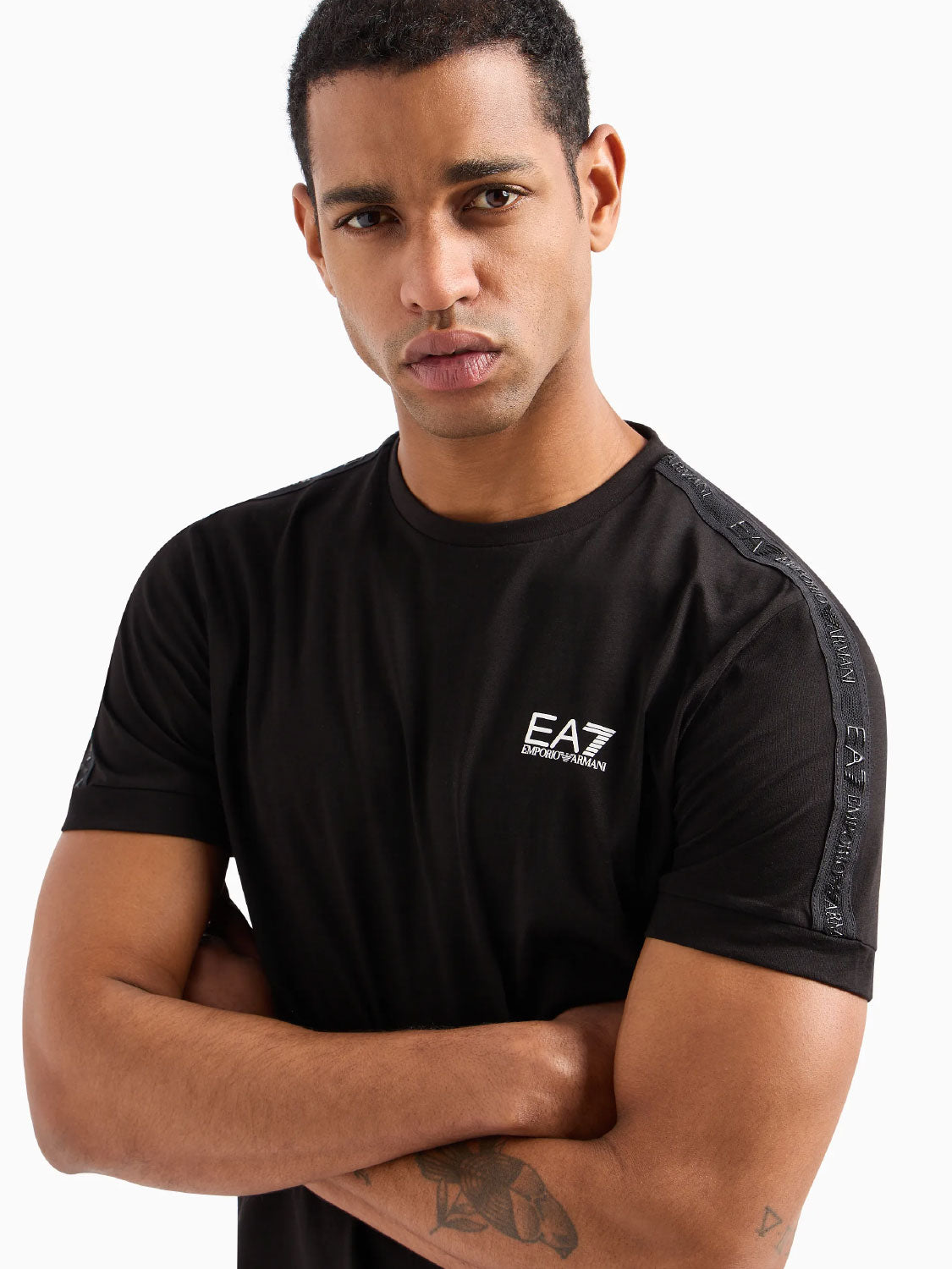 EMPORIO ARMANI EA7 - T-Shirt con banda laterale