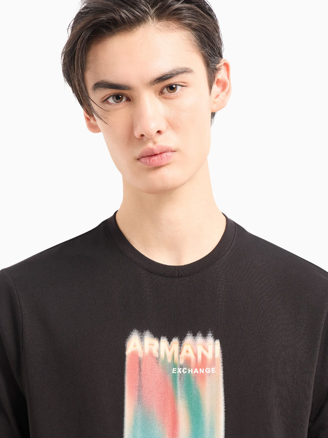ARMANI EXCHANGE A|X - T-Shirt stampa arcobaleno