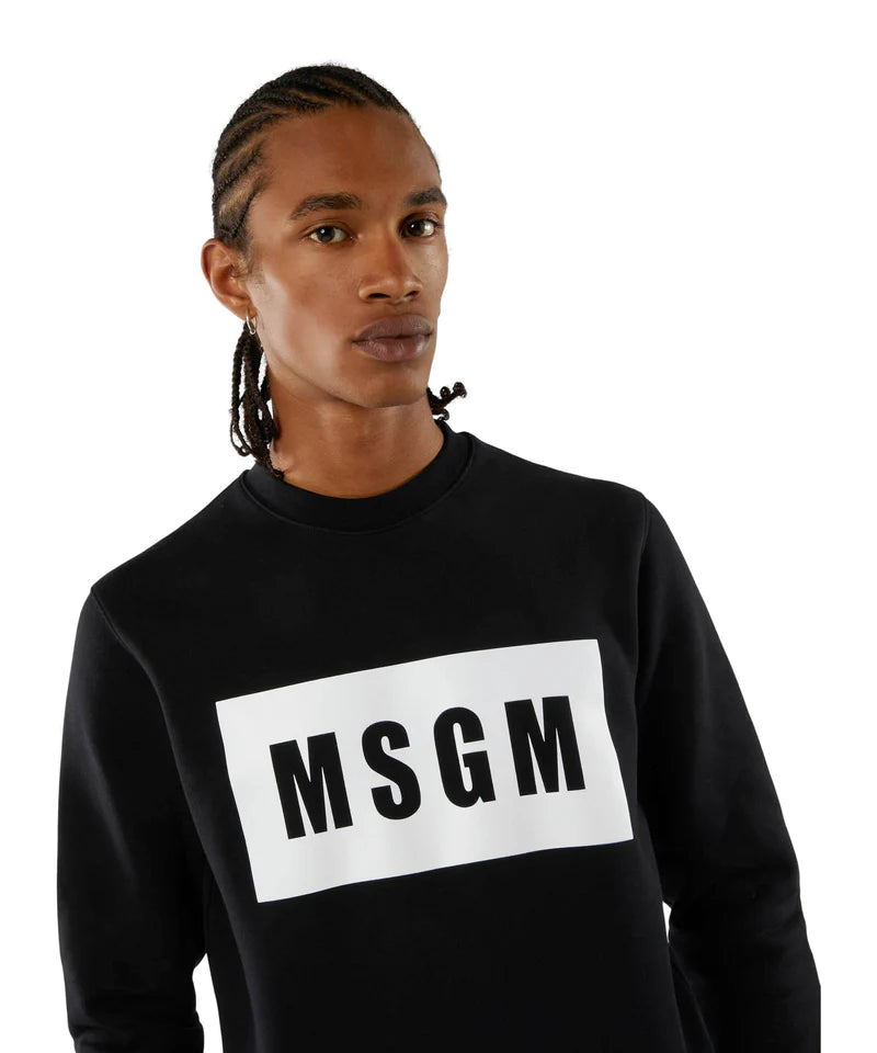 MSGM - Felpa girocollo maxilogo