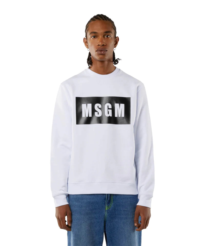 MSGM - Felpa girocollo maxilogo