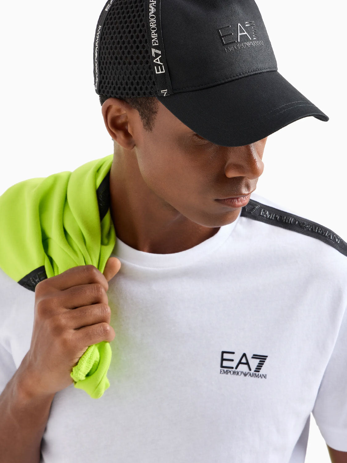 EMPORIO ARMANI EA7 - T-Shirt con banda laterale