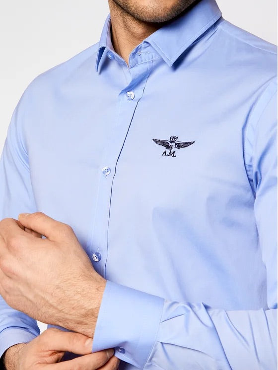 AREONAUTICA MILITARE - Camicia logo cucito
