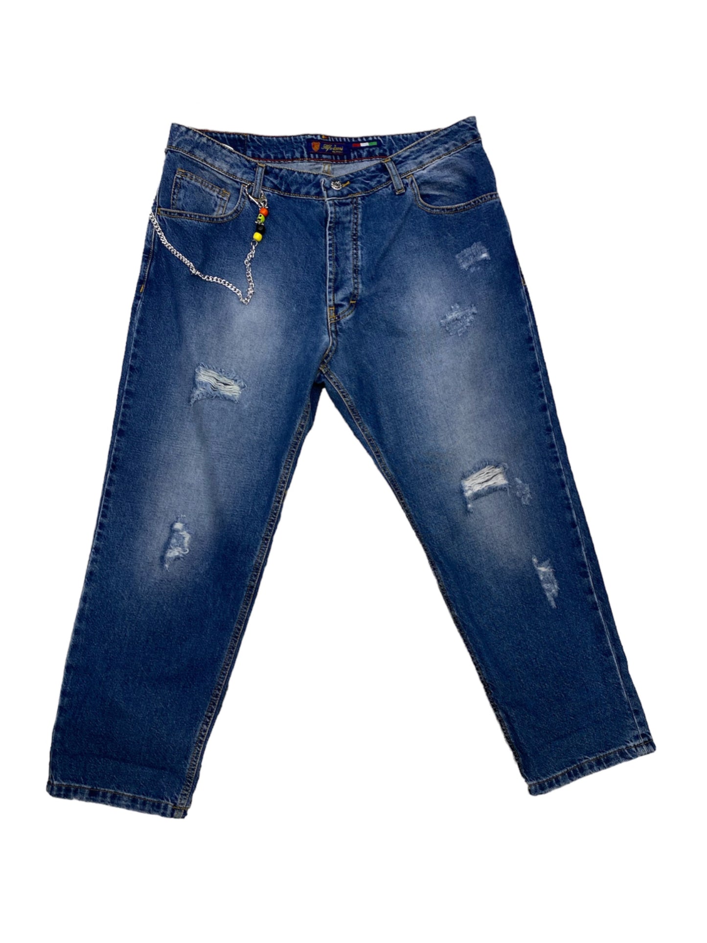 Jeans ‘Alfio Jeans’ con catena