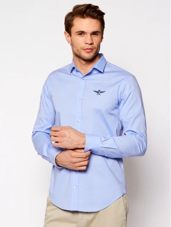 AREONAUTICA MILITARE - Camicia logo cucito