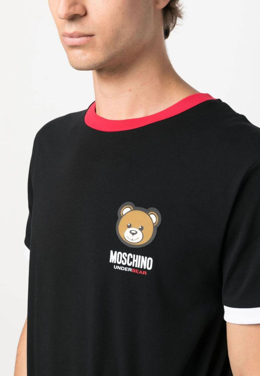 MOSCHINO UNDERWEAR - T-Shirt patch logo