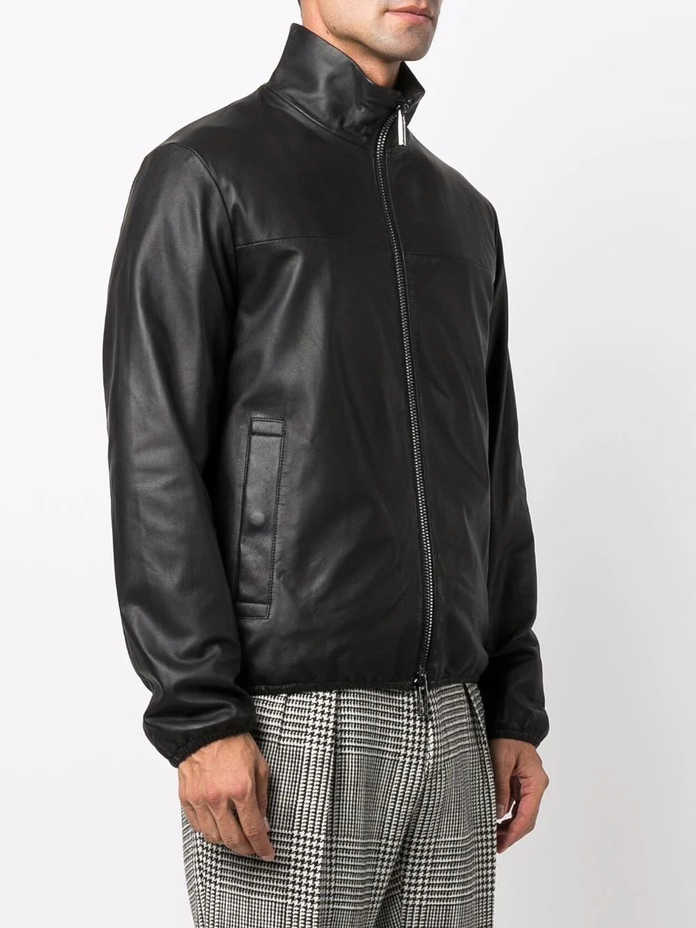 EMPORIO ARMANI - Giubbotto in pelle d’agnello
