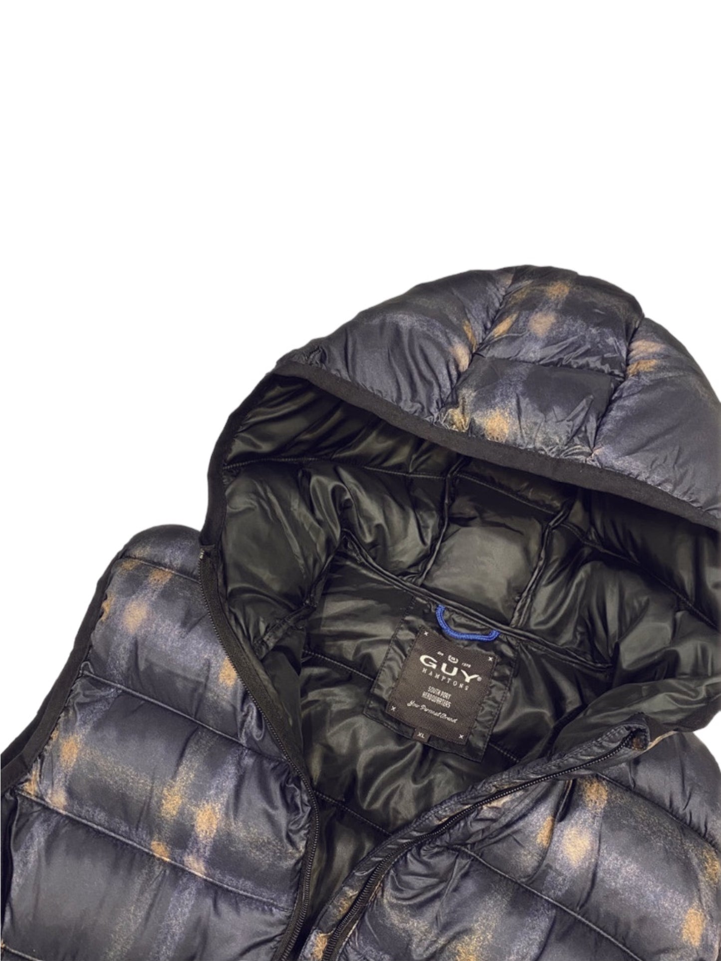 Gilet trapuntato con cappuccio