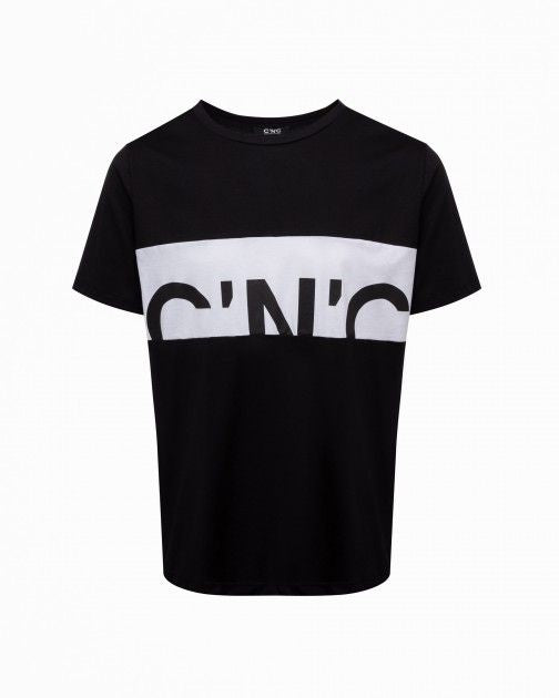 COSTUME NATIONAL - T-shirt over stampa centrale