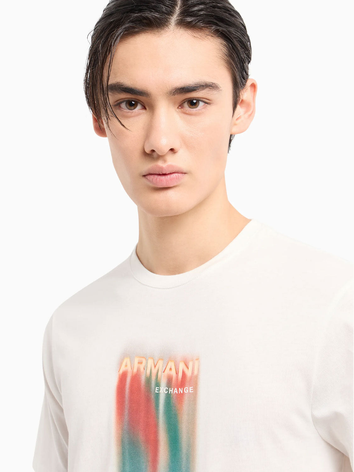 ARMANI EXCHANGE A|X - T-Shirt stampa arcobaleno