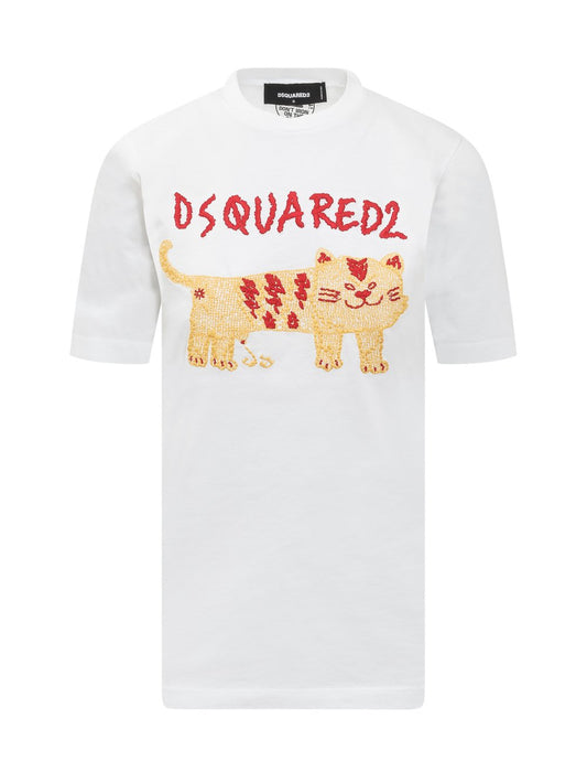 DSQUARED2 - T-Shirt stampa “cat”