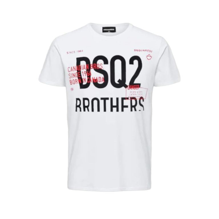 DSQUARED2 - T-Shirt stampa Brothers