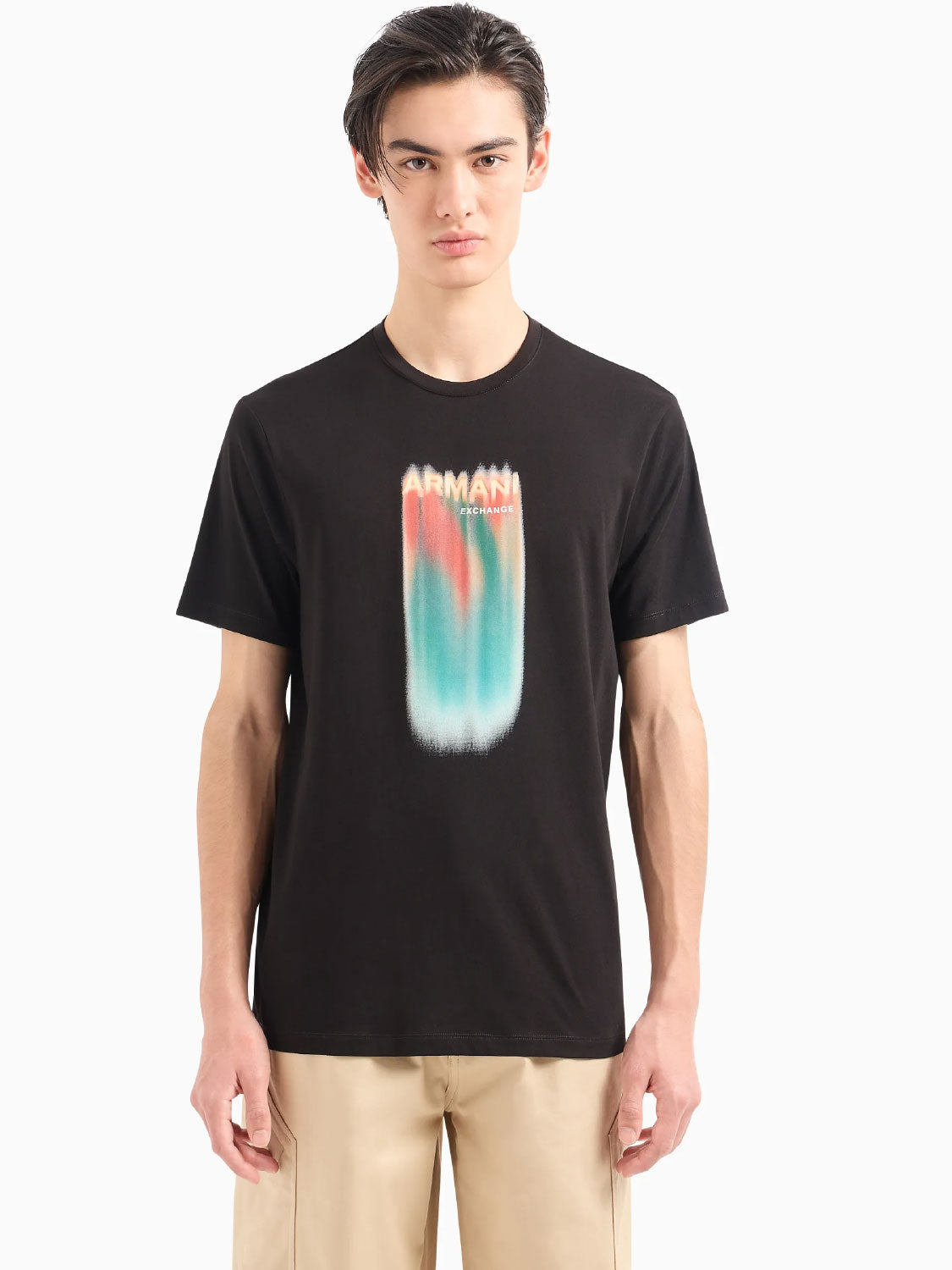 ARMANI EXCHANGE A|X - T-Shirt stampa arcobaleno